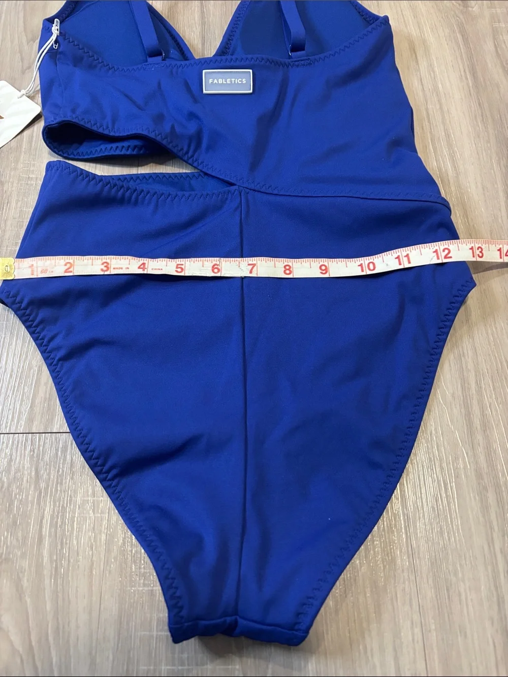 Fabletics NWT Seaside Cutout One-Piece Swimsuit XS Admiral Blue